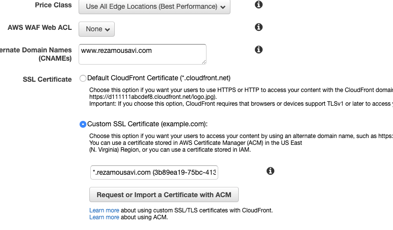 Create SSL for Ghost blog on AWS S3